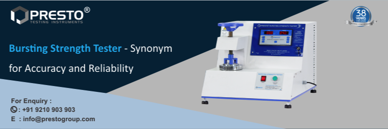 Bursting Strength Tester- Synonym for Accuracy and Reliability!